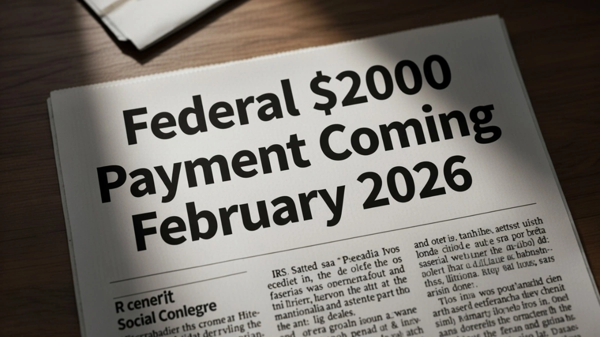 Federal $2,000 payment 2026